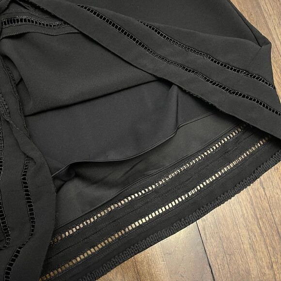 Gianni Bini Solid Black Cutout Slip Dress - Picture 7 of 8